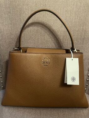 Tory Burch Britten Satchel in Moose